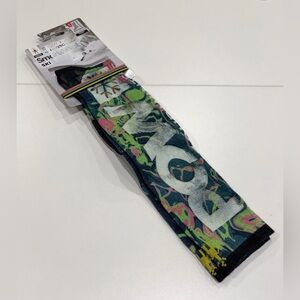 SmartWool Mens XL Zero Cushion Pow Print Ski Socks Blue Black NWT Over the Calf
